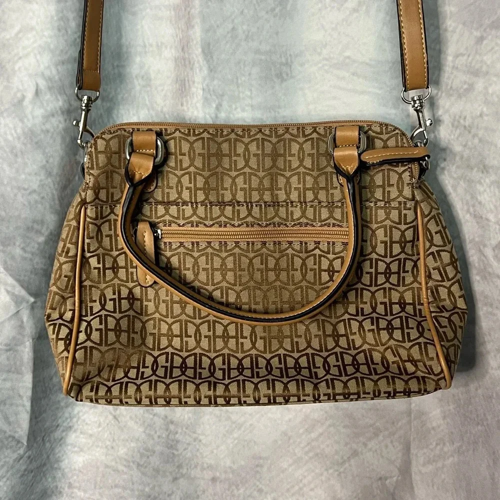 Giani Bernini Camel, Tan and Brown Shoulder Bag with Tons of Pockets